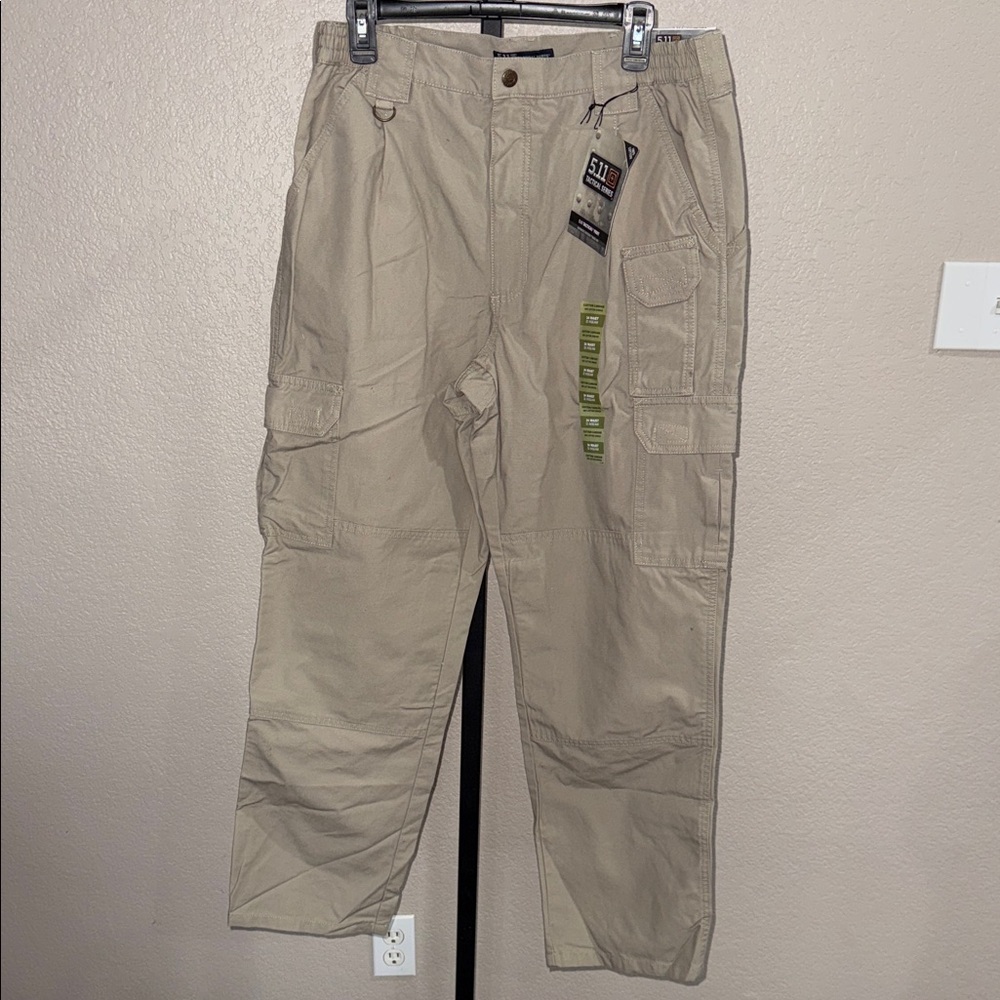5.11 Tactical Men's Khaki Cargo Pants - NWT - MSRP $100 34x32
